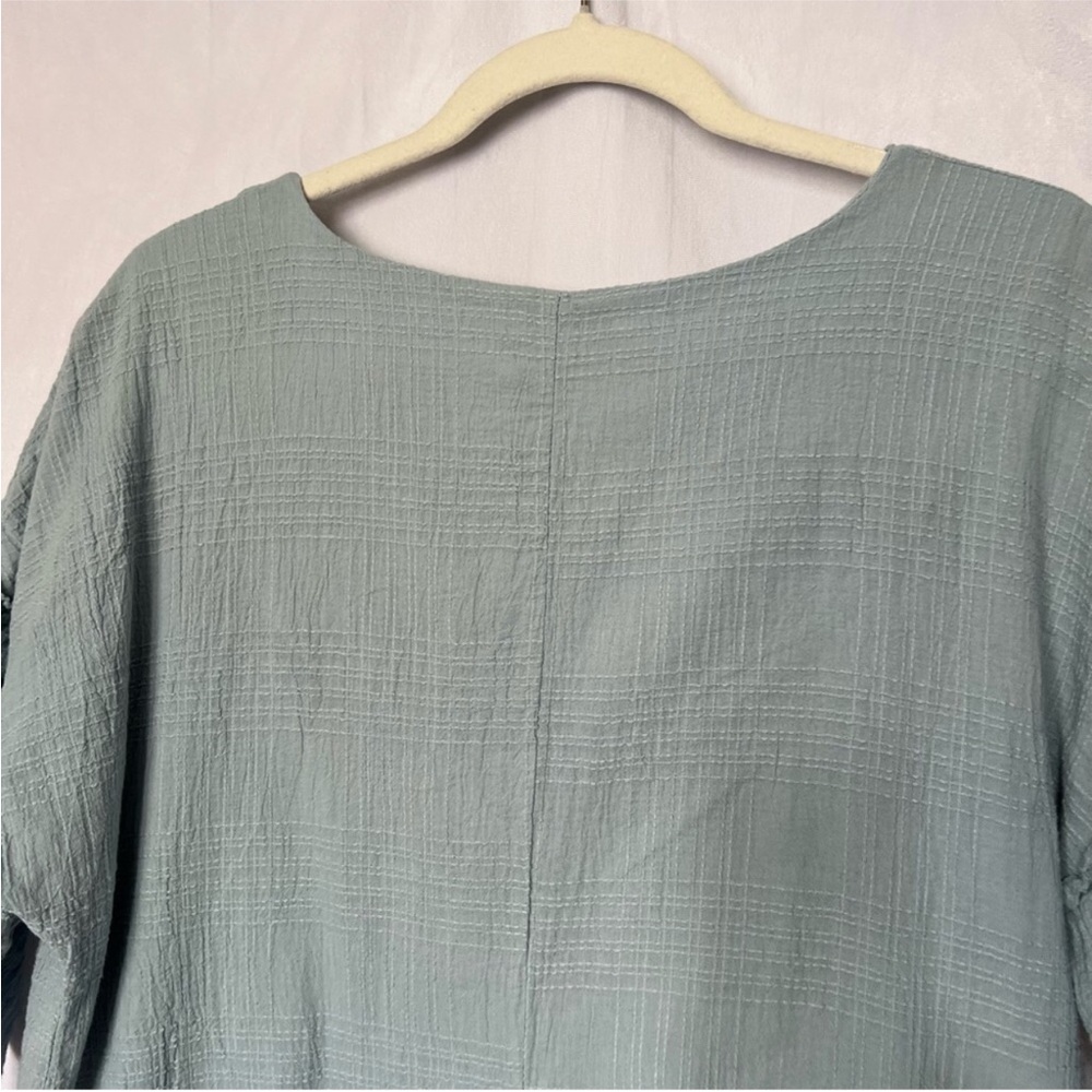 Universal Thread Ruffle Sleeve Cotton Dress Powder Blue Size Medium - Picture 4 of 9